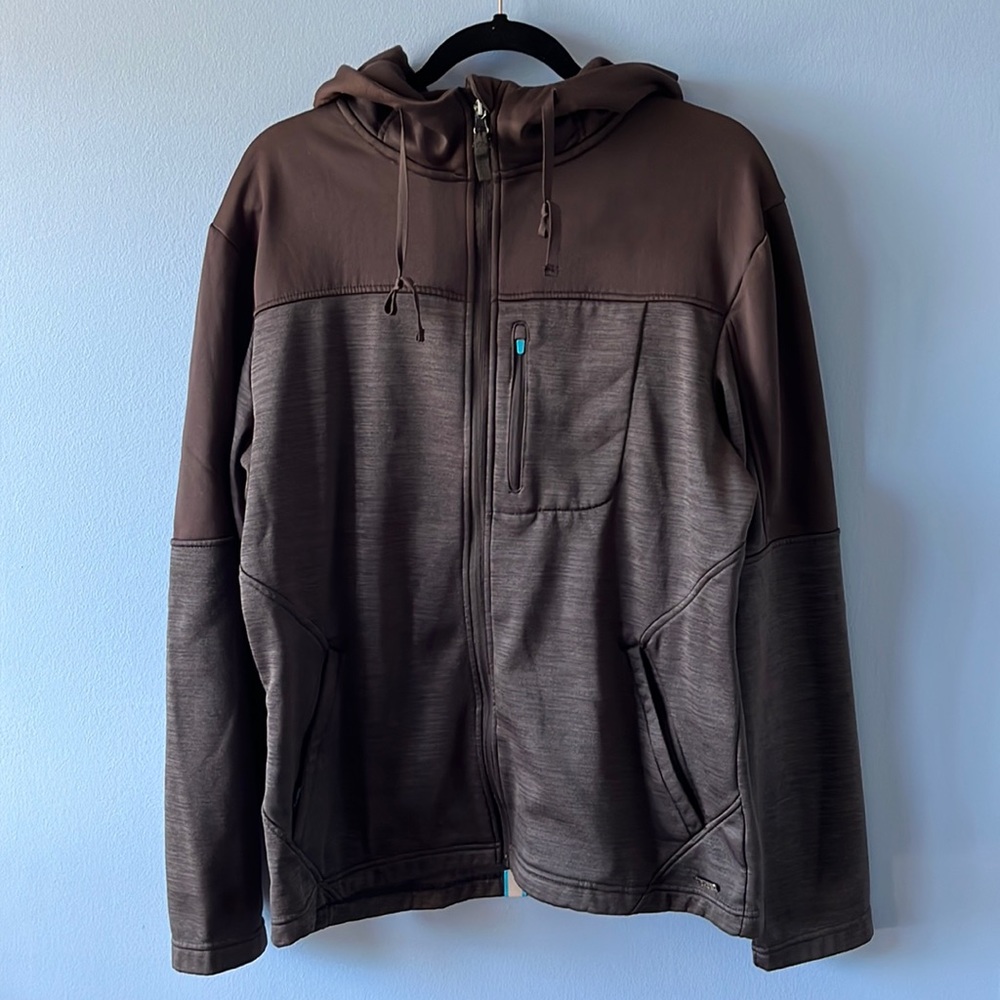 CHCB Zip Up Athletic/Cycling Hoodie, Dark Gray, Size Large
